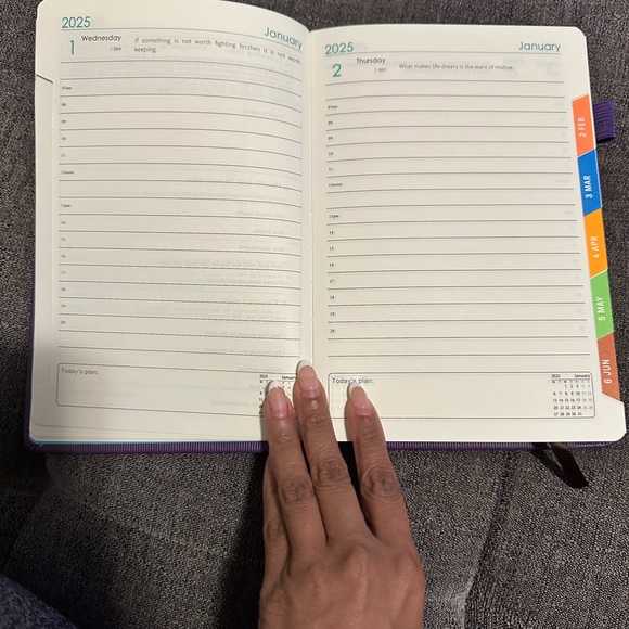 2025 Sanrio Kuromi A5 Daily Planner 400 pages - Picture 6 of 15
